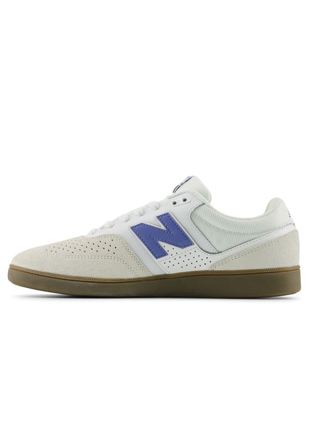 Buty męskie New Balance Numeric UN508WBG – beżowe. Kolor: beżowy. Materiał: materiał, zamsz, syntetyk, dresówka, skóra. Szerokość cholewki: normalna. Wzór: nadruk. Sport: skateboard