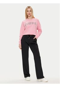 Guess Bluza Skylar V4GQ07 K8802 Różowy Relaxed Fit. Kolor: różowy. Materiał: bawełna, syntetyk #3