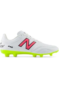 Korki męskie New Balance 442 ACADEMY FG V2 MS43FWH2 – białe. Zapięcie: sznurówki. Kolor: biały. Materiał: syntetyk, materiał. Szerokość cholewki: normalna. Sport: fitness, piłka nożna #1