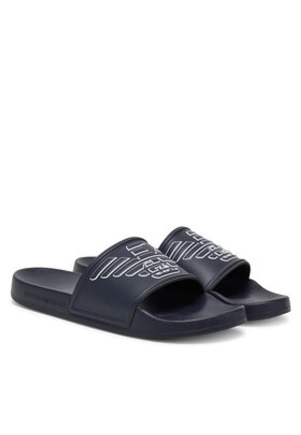 Emporio Armani Klapki XVPS11 XR273 K578 Granatowy. Kolor: niebieski. Materiał: syntetyk