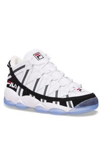 Buty do koszykówki męskie Fila Spaghetti białe. Kolor: biały. Materiał: materiał, skóra, tkanina, syntetyk. Sport: koszykówka