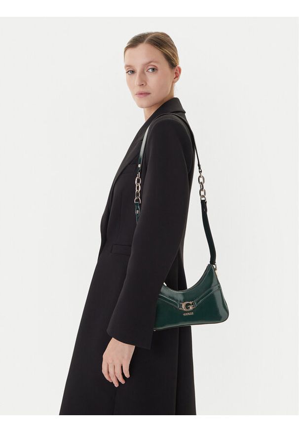 Guess Torebka 178716 Zielony. Kolor: zielony. Materiał: skórzane