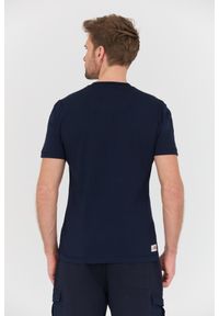 Aeronautica Militare - AERONAUTICA MILITARE Granatowy bawełniany męski t-shirt M.C., Rozmiar XXL. Kolor: niebieski. Materiał: bawełna #3