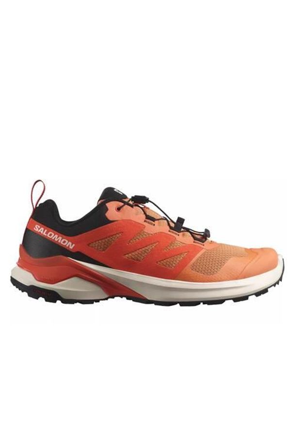 salomon - Buty do biegania męskie Salomon X-adventure. Kolor: pomarańczowy. Materiał: materiał. Szerokość cholewki: normalna. Sport: bieganie