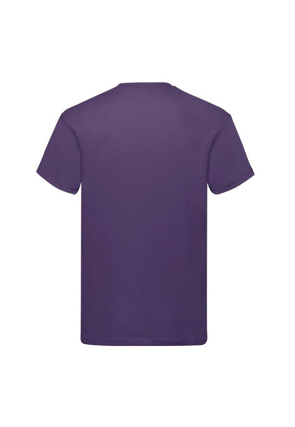 FRUIT OF THE LOOM - Oryginalna Bawełniana Koszulka Unisex Dla Dorosłych. Kolor: fioletowy. Materiał: bawełna. Sport: turystyka piesza