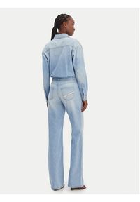 Elisabetta Franchi Kombinezon TJ-44D-61E2-V690 Niebieski Regular Fit. Kolor: niebieski. Materiał: jeans, bawełna #4