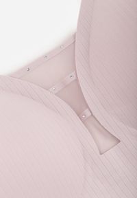 Born2be - Jasnofioletowy Biustonosz z Prążkowanego Materiału Ezimere. Kolor: fioletowy. Materiał: materiał, prążkowany. Rodzaj stanika: wyciągane miseczki. Wzór: gładki #3