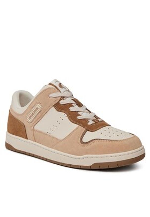 Coach Sneakersy C201 CR955 Beżowy. Kolor: beżowy. Materiał: skóra