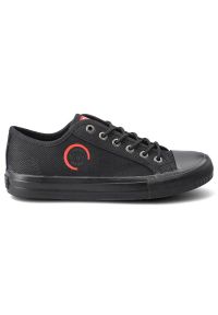 Big-Star - Czarne Trampki Big Star Damskie Wygodne Obuwie. Okazja: na spacer. Zapięcie: sznurówki. Kolor: czarny. Materiał: guma, jeans, materiał. Szerokość cholewki: normalna. Sezon: wiosna #4