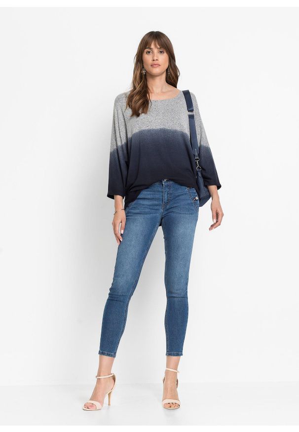 bonprix - Shirt oversize w cieniowanym kolorze. Kolor: szary