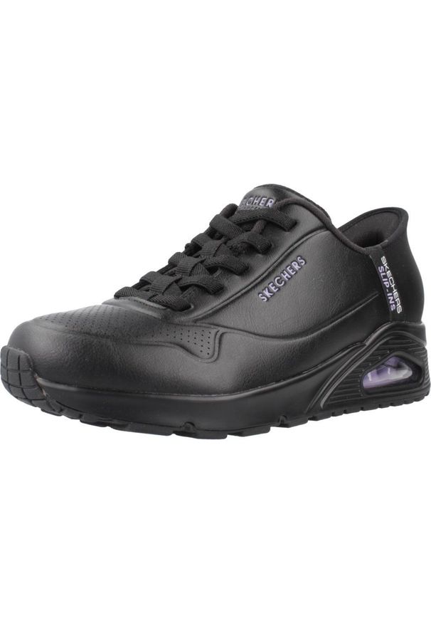 skechers - Buty SKECHERS UNO - EASY-AIR Czarny. Kolor: czarny. Materiał: tkanina, syntetyk