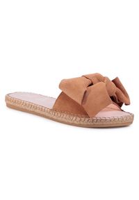 Manebi Espadryle Sandals With Bow W 1.1 J0 Brązowy. Kolor: brązowy. Materiał: zamsz, skóra #1