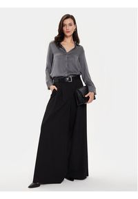 Imperial Spodnie materiałowe P3U0HIC Czarny Relaxed Fit. Kolor: czarny. Materiał: syntetyk