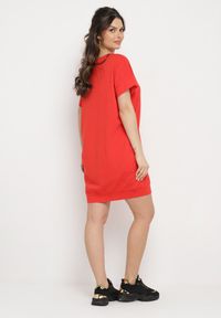Born2be - Czerwona Pudełkowa Sukienka T-shirtowa o Krótkim Kroju Orlella. Kolor: czerwony. Sezon: lato #7