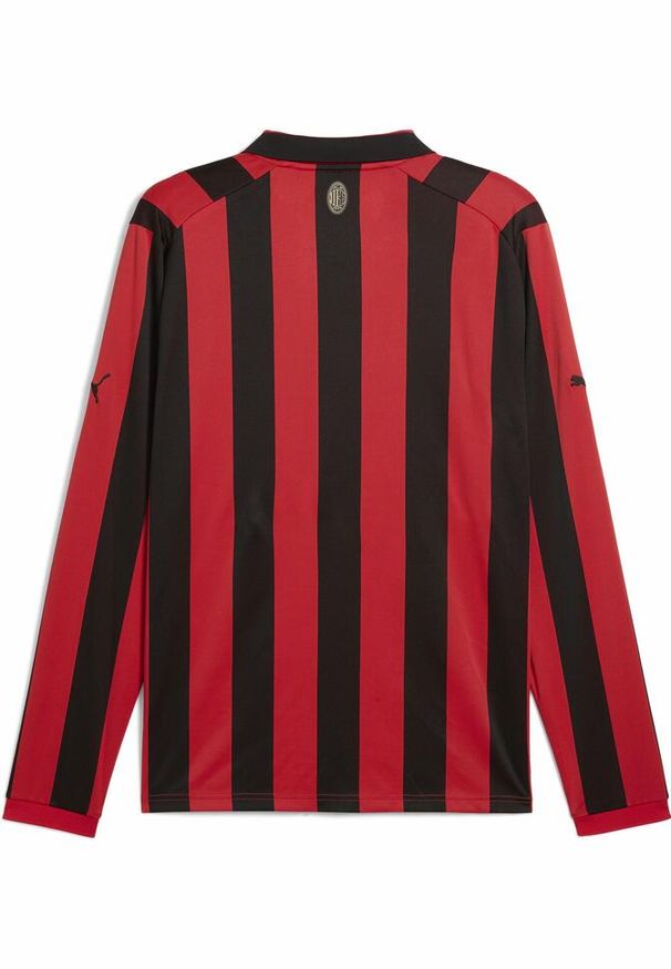 Puma - Męska koszulka jubileuszowa PUMA AC Milan 125th Anniversary. Kolor: czerwony, wielokolorowy, czarny. Materiał: jersey