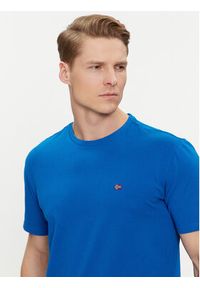 Napapijri T-Shirt Salis NP0A4H8D Niebieski Regular Fit. Kolor: niebieski. Materiał: bawełna