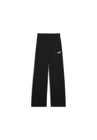 Puma - Damskie legginsy z wysokim stanem, prostymi nogawkami i małym logo No. 1 ESS. Stan: podwyższony. Kolor: czarny. Sport: fitness