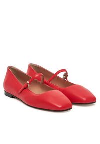 Pollini Baleriny SA11051C0MTE0501 Czerwony. Kolor: czerwony. Materiał: skóra #6