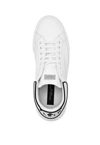 Philipp Plein - PHILIPP PLEIN - Białe sneakersy ICONIC. Kolor: biały. Materiał: guma. Szerokość cholewki: normalna #3
