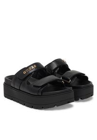 Guess Klapki FLJFAX ELE03 Czarny. Kolor: czarny. Materiał: skóra #5