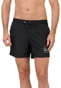 La Martina - LA MARTINA Czarne męskie kąpielówki, Rozmiar XXL. Kolor: czarny. Materiał: nylon #4