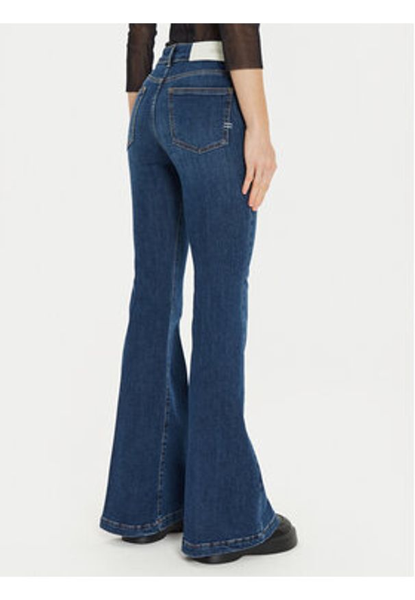 ViCOLO Jeansy DS0008 Granatowy Regular Fit. Kolor: niebieski. Materiał: bawełna