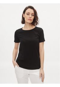 Weekend Max Mara T-Shirt Multib 2415971011 Czarny Regular Fit. Kolor: czarny. Materiał: bawełna