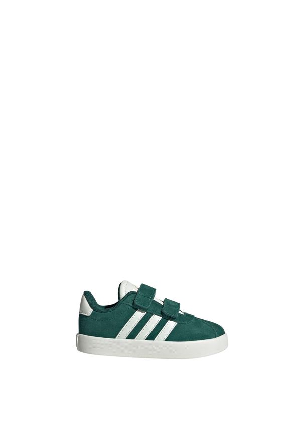 Adidas - Buty VL Court 3.0. Kolor: żółty, biały, wielokolorowy, zielony. Sport: skateboard