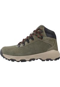 columbia - Buty COLUMBIA NEWTON WANDER Zielony. Kolor: zielony. Materiał: tkanina, skóra. Sport: turystyka piesza