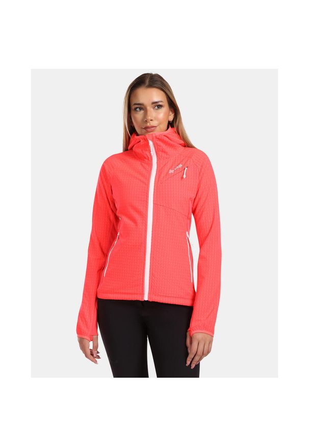 Damska polarowa bluza z kapturem Kilpi FRENSIS-W. Typ kołnierza: kaptur. Kolor: różowy. Materiał: polar. Sport: turystyka piesza