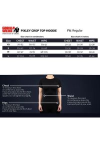GORILLA WEAR - Pixley Crop Top Bluza z kapturem - Szary. Typ kołnierza: kaptur. Kolor: szary. Sport: fitness