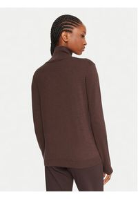 Weekend Max Mara Golf Kiku 2525366012 Brązowy Regular Fit. Typ kołnierza: golf. Kolor: brązowy. Materiał: jedwab #5