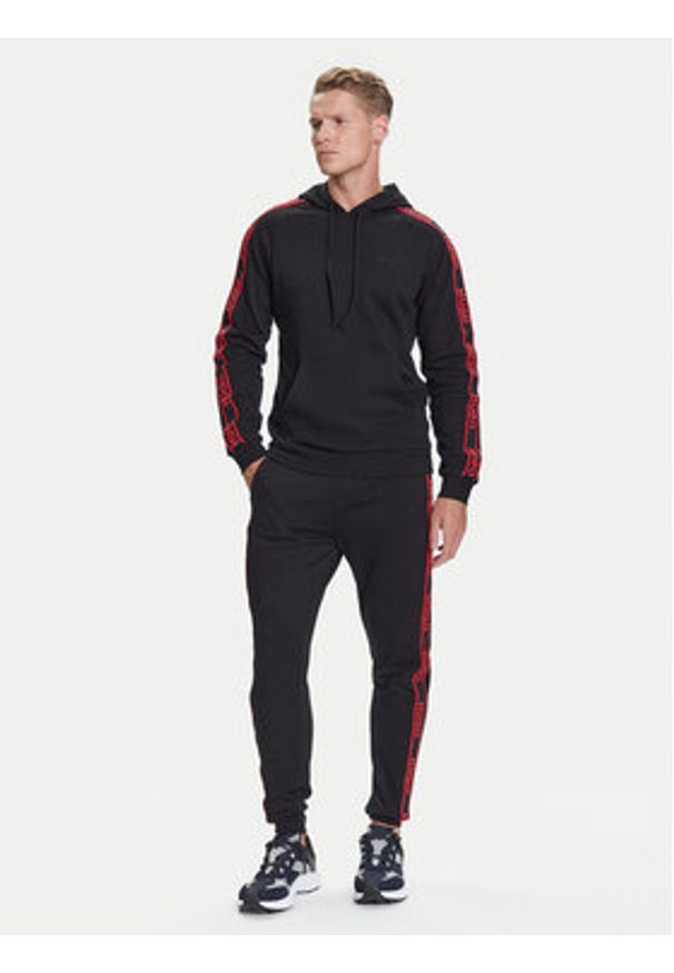 Hugo - HUGO Bluza Liam 50540921 Czarny Regular Fit. Kolor: czarny. Materiał: bawełna