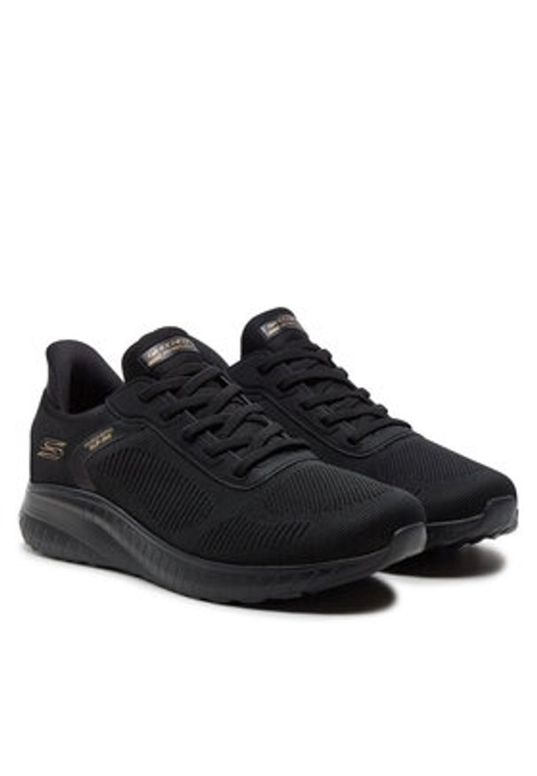 skechers - Skechers Sneakersy 117497 BBK Czarny. Kolor: czarny. Materiał: materiał