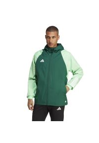 Adidas - Kurtka Przeciwdeszczowa Męska Tiro 23 Competition Allweather. Kolor: zielony