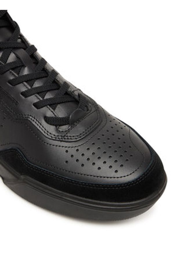 ecco - ECCO Sneakersy 53982451052 Czarny. Kolor: czarny. Materiał: skóra