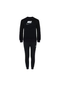 Dres dziecięcy Nike Sportswear. Kolor: czarny. Materiał: dresówka