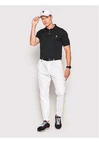 Polo Ralph Lauren Polo 710541705 Czarny Slim Fit. Typ kołnierza: polo. Kolor: czarny. Materiał: bawełna