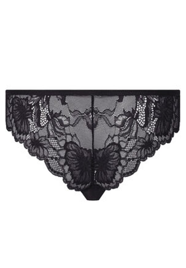 Hunkemöller Stringi Stormi 301620 Czarny. Kolor: czarny. Materiał: syntetyk