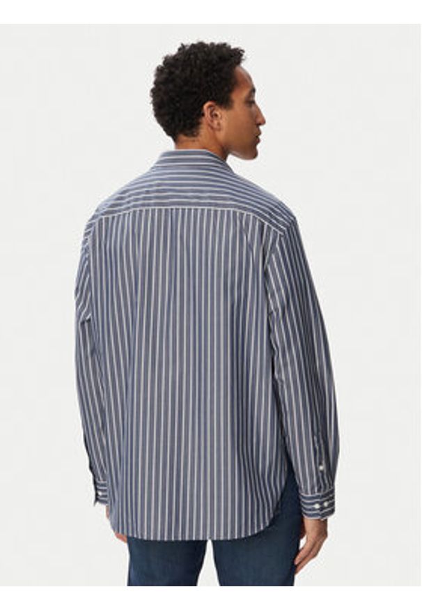 Calvin Klein Jeans Koszula Ls Yd LV04RF106G Niebieski Regular Fit. Kolor: niebieski. Materiał: bawełna