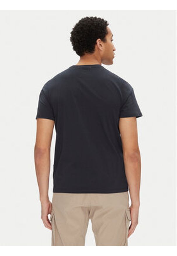 Parajumpers T-Shirt Leland 25SMPMTSGT09 Granatowy Regular Fit. Kolor: niebieski. Materiał: bawełna