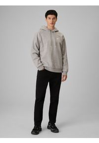 4f - 4F Spodnie casual męskie - czarne XXL. Okazja: na co dzień. Kolor: czarny. Materiał: materiał, tkanina. Styl: casual #1