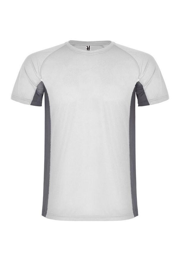 ROLY - Męska Koszulka Sportowa Z Krótkim Rękawem Shanghai. Kolor: szary, wielokolorowy, biały. Długość rękawa: krótki rękaw. Długość: krótkie. Sport: turystyka piesza