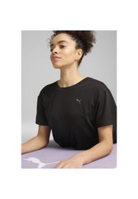 Puma - Damska luźna koszulka MOVE CLOUDSPUN PUMA Black. Kolor: czarny