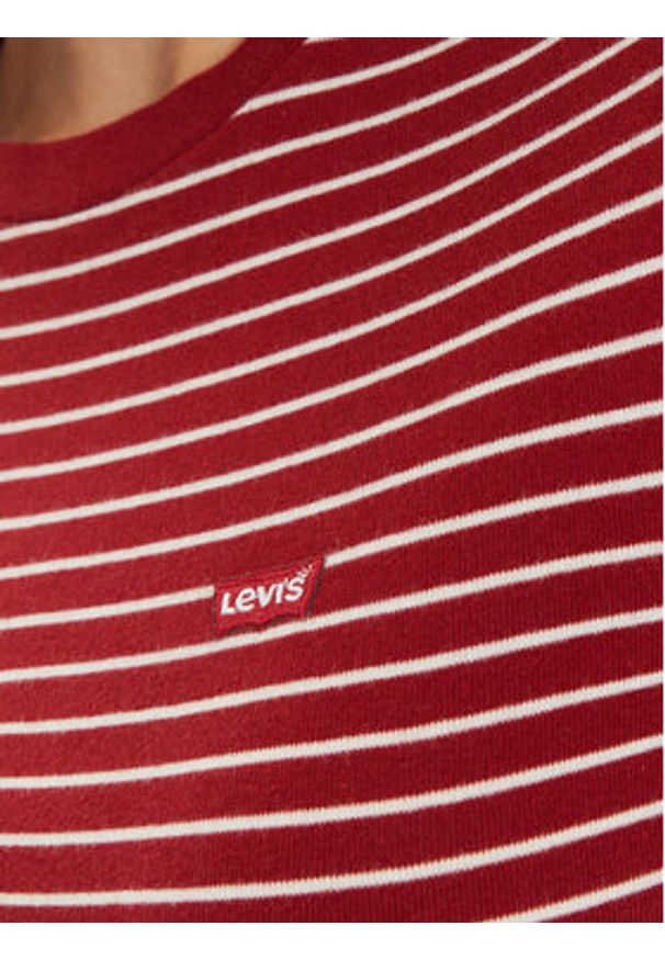 Levi's® T-Shirt Essential Housemark 000KK-0005 Czerwony Slim Fit. Kolor: czerwony. Materiał: bawełna
