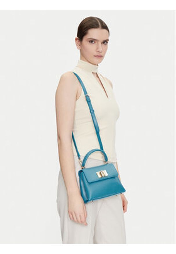 Furla Torebka 1927 WB00109 ARE000 TR400 Niebieski. Kolor: niebieski. Materiał: skórzane