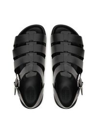 Tommy Jeans Sandały Tjw Fisherman Patent Sandal EN0EN02874 Czarny. Kolor: czarny. Materiał: skóra