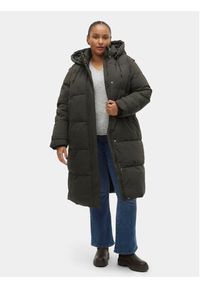 Vero Moda Curve Płaszcz zimowy 10301538 Zielony Regular Fit. Kolor: zielony. Materiał: syntetyk. Sezon: zima