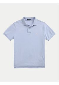 Polo Ralph Lauren Polo 710536856454 Błękitny Slim Fit. Typ kołnierza: polo. Kolor: niebieski. Materiał: bawełna #5