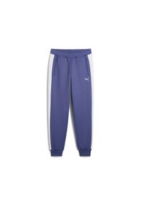 Spodnie do biegania Puma T7 Always On Track DK. Kolor: niebieski. Materiał: dresówka. Sport: fitness